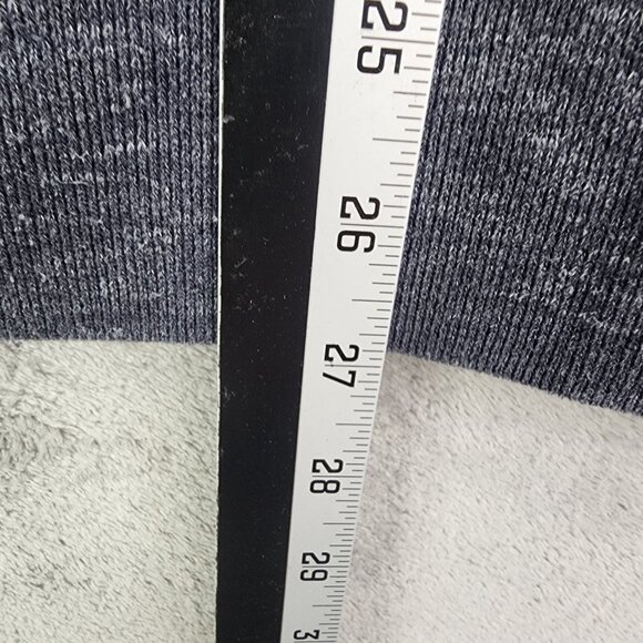 Mens Heather Gray Hollister Drawstring Hooded Sweatshirt Long Sleeve Size XL - Picture 11 of 12